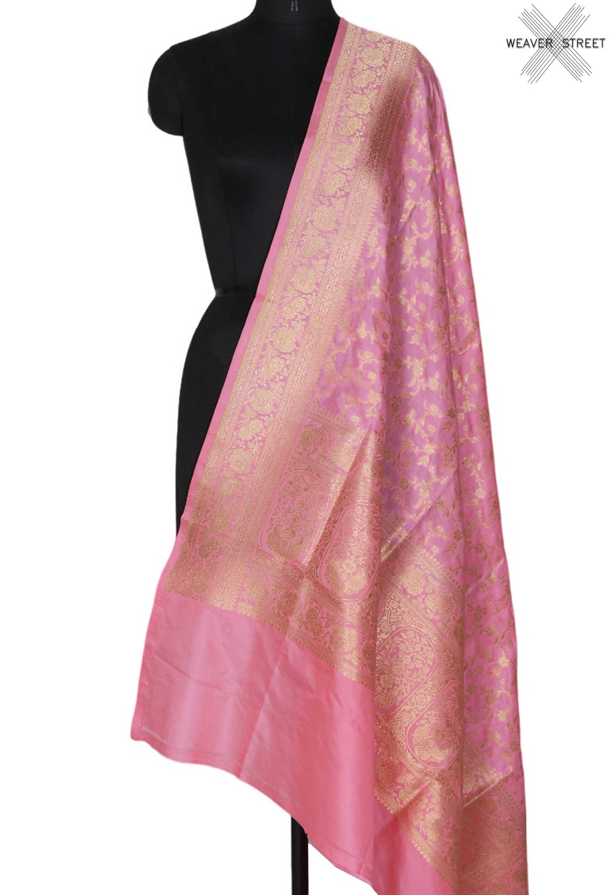 BubblegumPinkkatansilkBanarasidupattawithfloraljaal_1_main