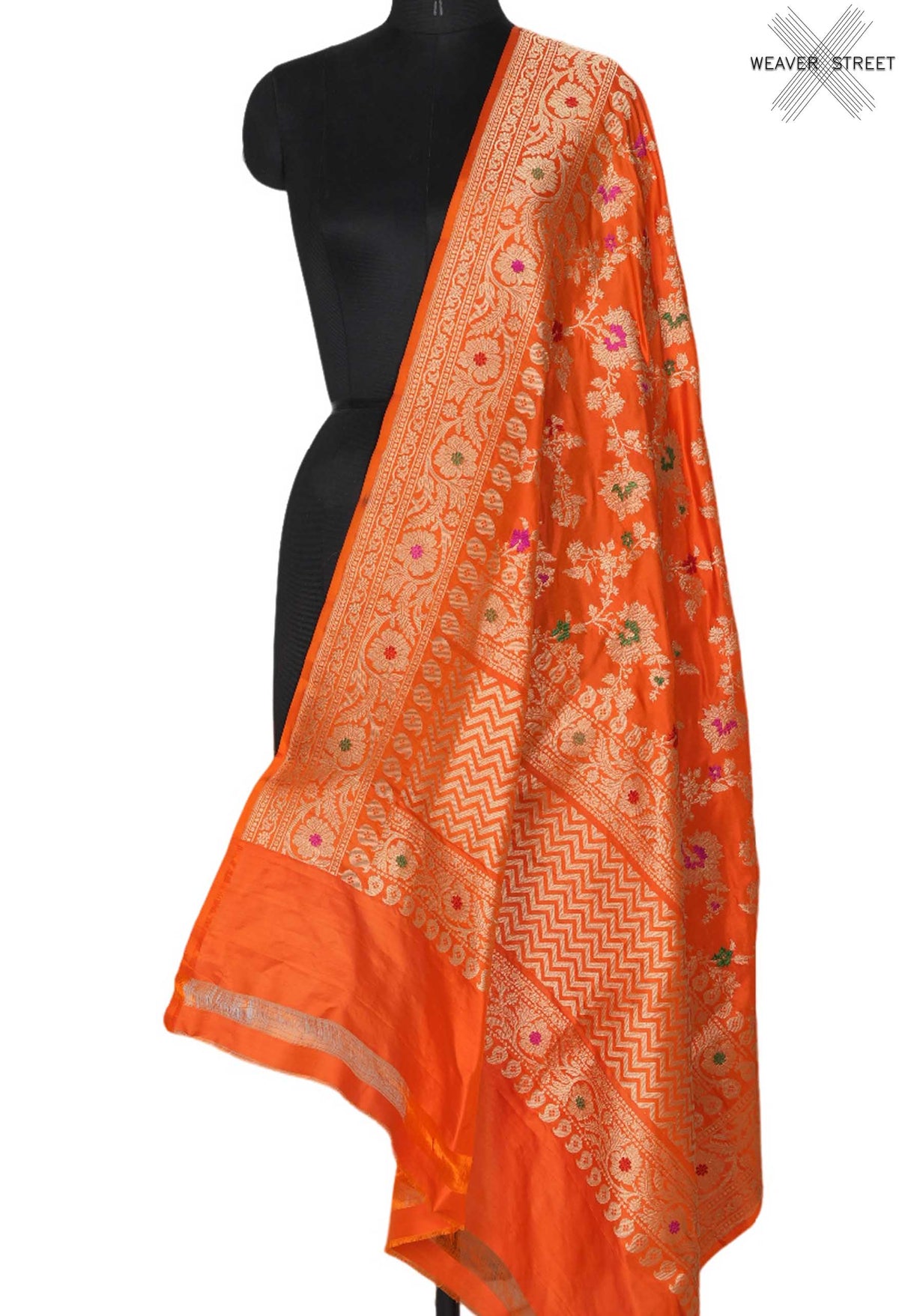 OrangekatansilkBanarasidupattawithmeenedarflowerkadhwajangla_1_main