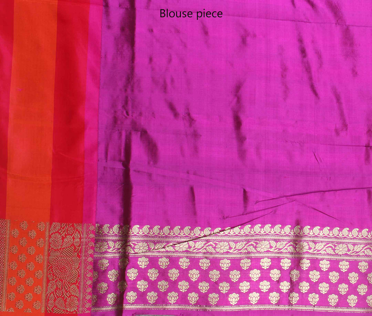 Brown Katan Silk Handwoven Banarasi saree with kaduwa floral boota (4) blouse