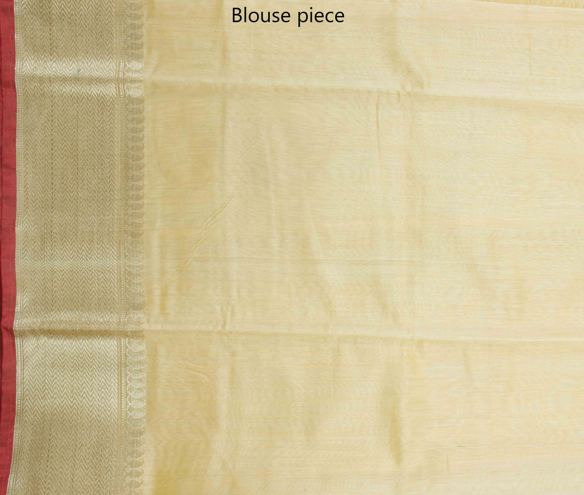 Yellow Silk Cotton handwoven Banarasi saree with flower boota (4) blouse